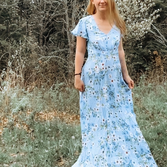 banana republic blue floral maxi dress Banana Republic | Dresses | Banana Republic Navy Blue Floral Maxi Dress Size